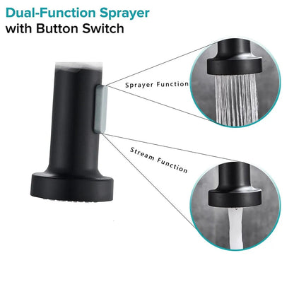 matte pull kitchen sink tap