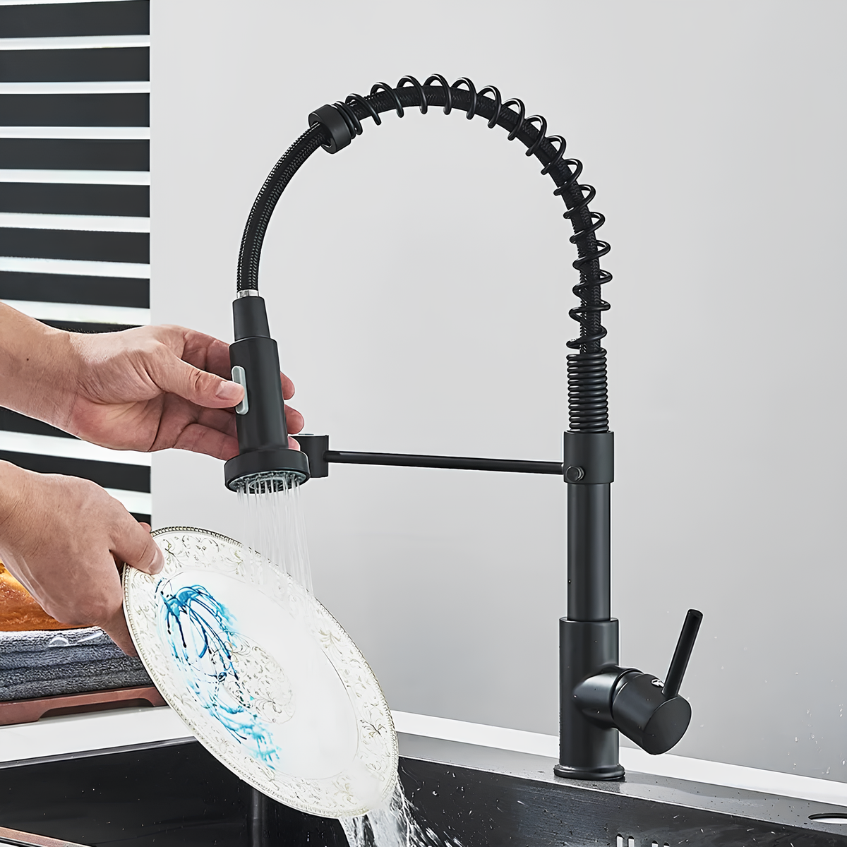 matte pull kitchen sink tap