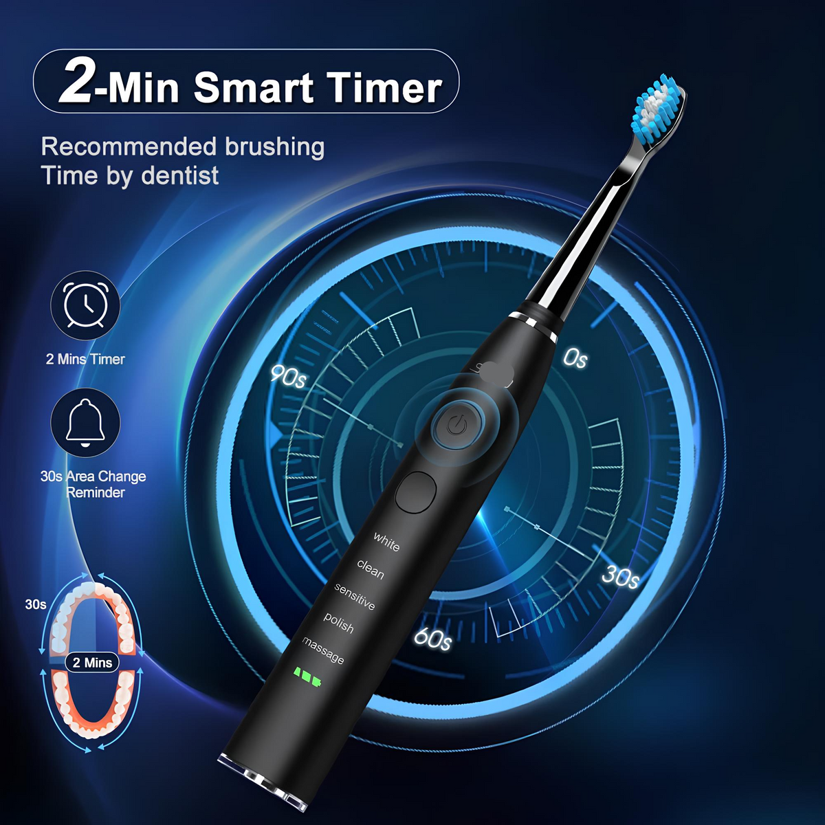 electric toothbrush for plaque removal
